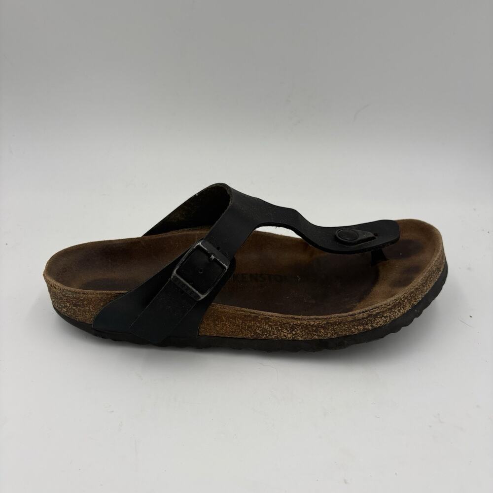 Birkenstock Women's Size 8 Black And Brown Comfortable Flip Flop Sandals